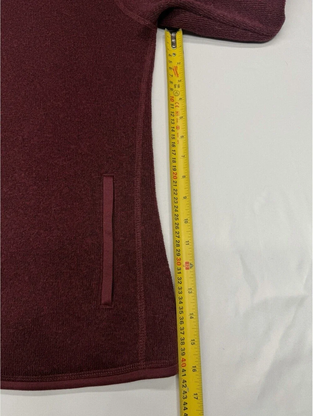 Patagonia Better Sweater Jacket Womens Med Maroon Fleece Full Zip Pocket Outdoor